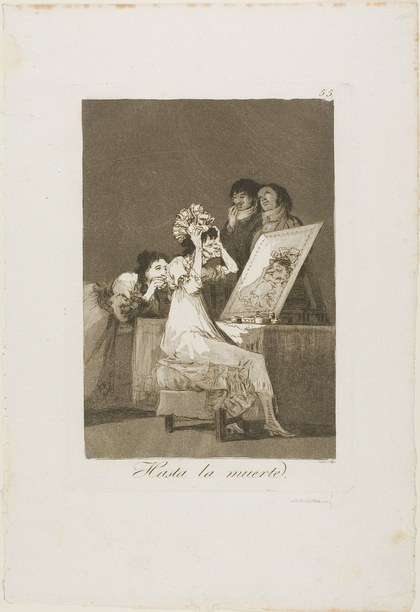 Hasta la Muerte, lámina 55 de Los Caprichos de Francisco Jose de Goya y Lucientes