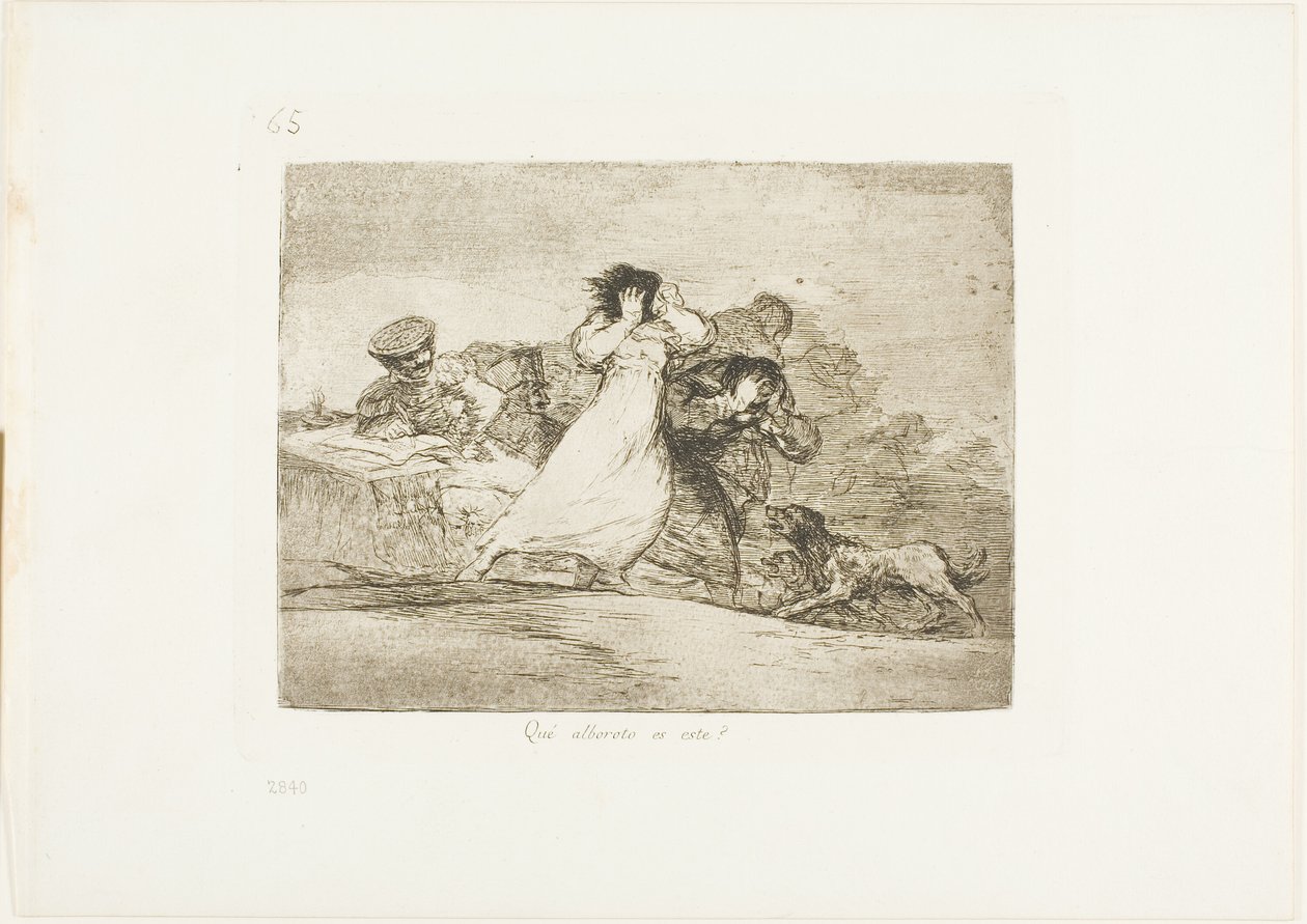 ¿Qué es este Alboroto?, lámina 65 de Los Desastres de la Guerra de Francisco Jose de Goya y Lucientes