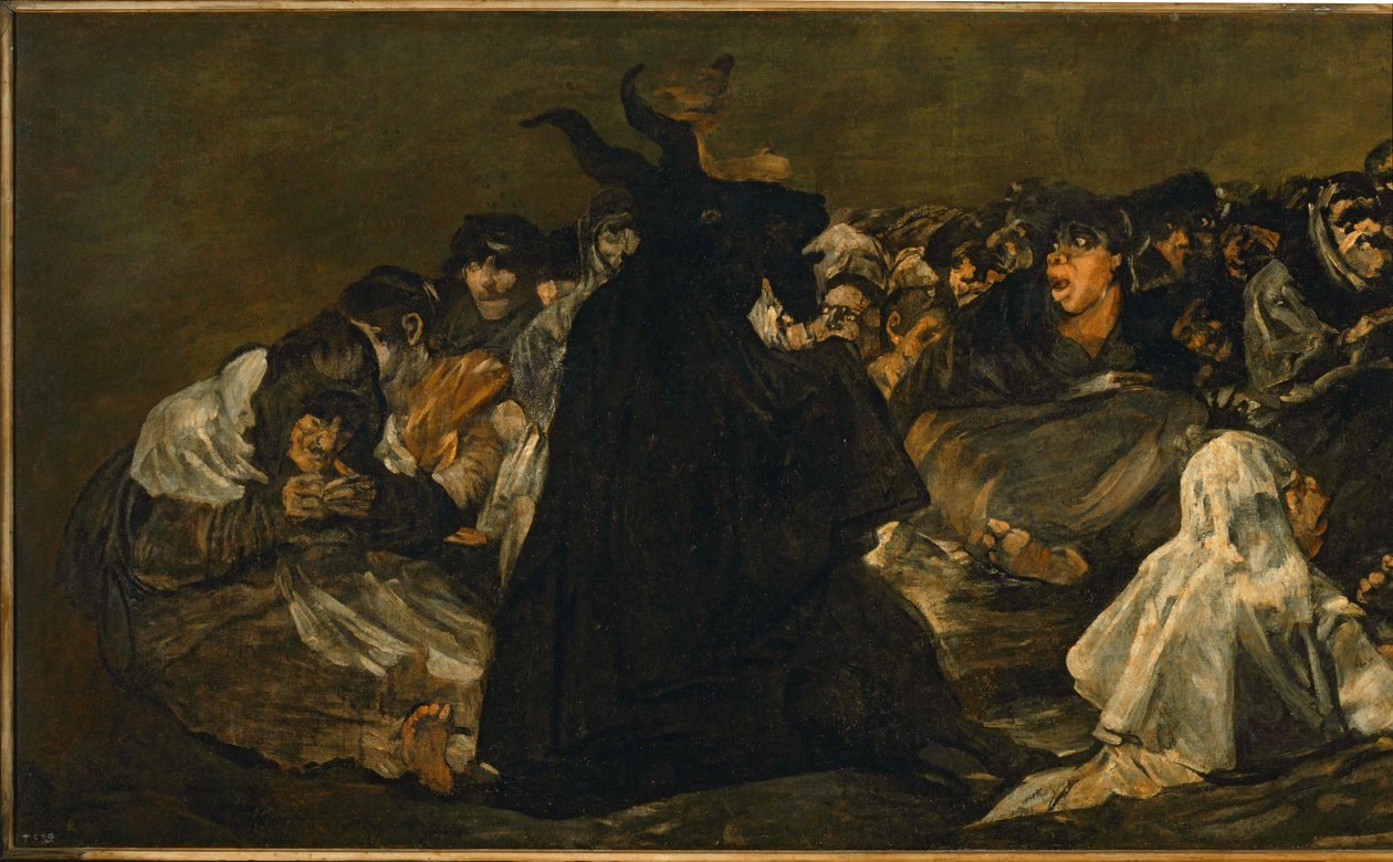 Sábado de brujas ... (pintura sobre lienzo) de Francisco Jose de Goya y Lucientes