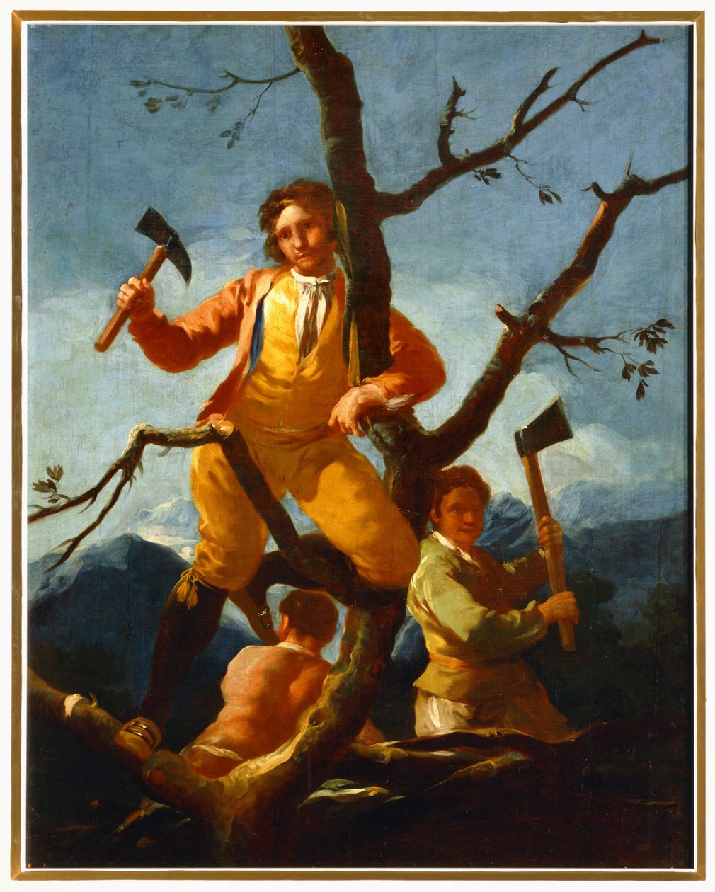Dibujos de xilógrafos para un tapiz en El Escorial ... (pintura sobre lienzo) de Francisco Jose de Goya y Lucientes