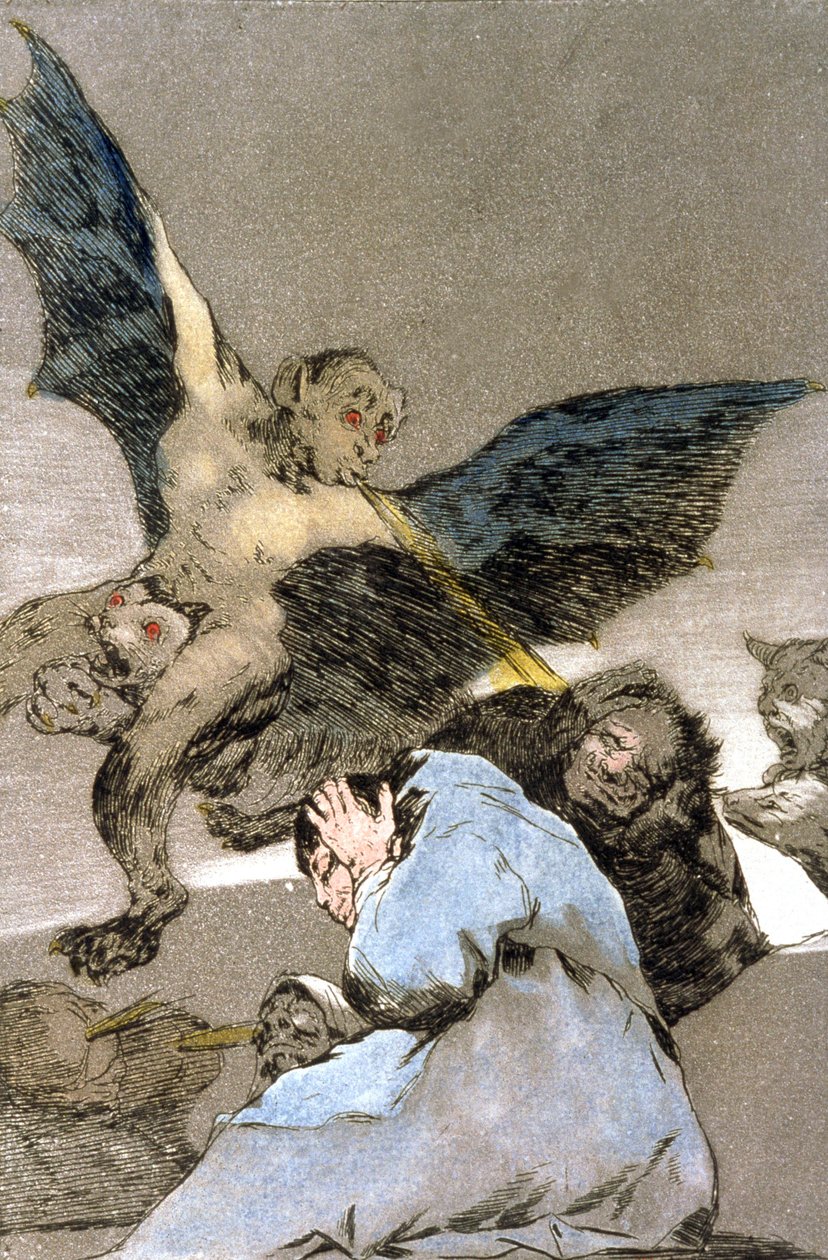 monstruos, grabado 1797-1799 de Francisco Jose de Goya y Lucientes