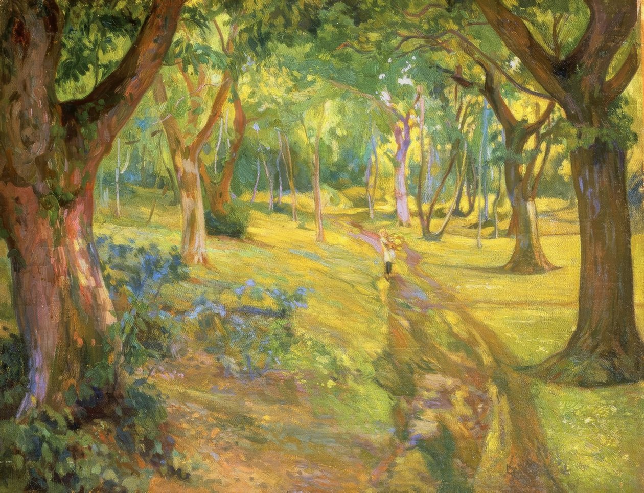 El bosque – 1923 – Óleo / Lienzo – 90x68 cm de Francisco Llorens Diaz