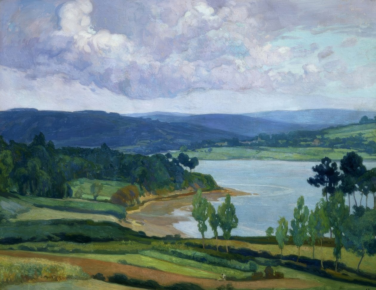 Ría gallega - óleo / lienzo - 90x126 - 1930/36 de Francisco Llorens Diaz