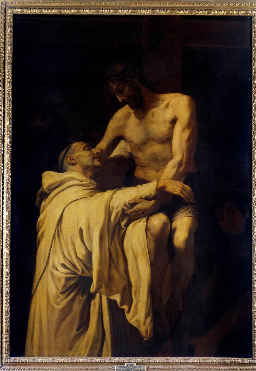 Cristo tomando en sus brazos a San Bernardo de Claraval (1090-1153) de Francisco Ribalta