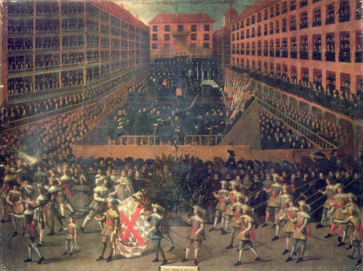 Auto de Fé en 1656 (óleo sobre lienzo) de Francisco Rizi