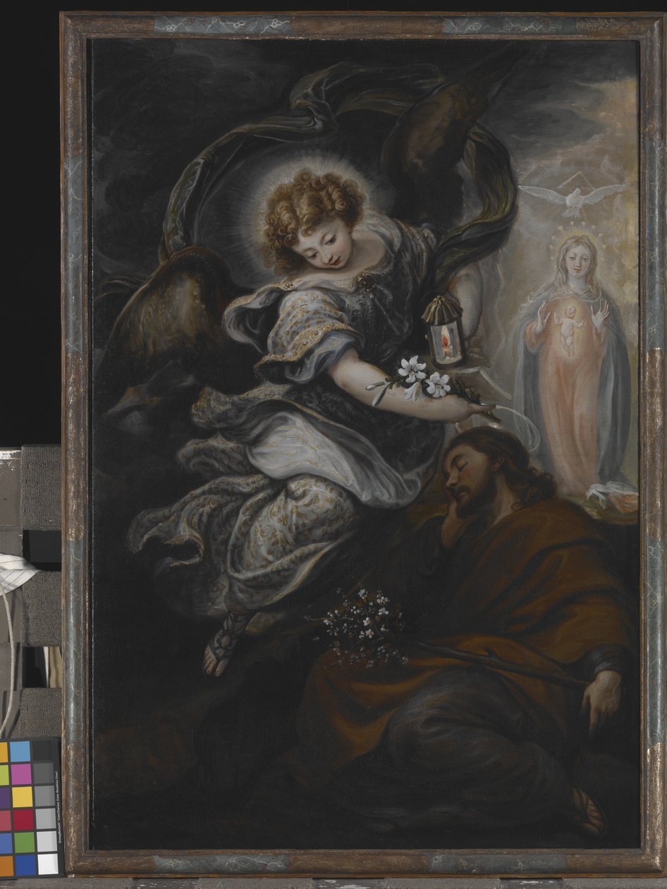 El sueño de San José (óleo sobre lienzo) de Francisco Rizi