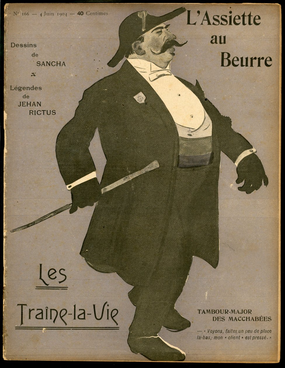 Portada de The Butter Plate, número 166, Satírico en Colores de Francisco Sancha y Lengo