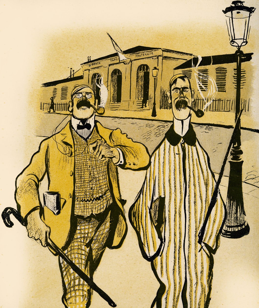 Dos ingleses pasan por una morgue, 1903 de Francisco Sancha y Lengo