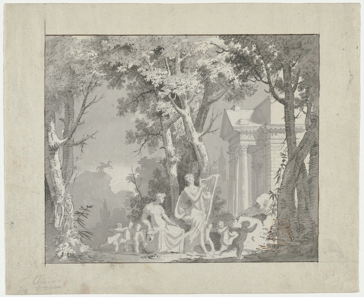 Escena clásica, 1775-1800 de Francisco Vieira