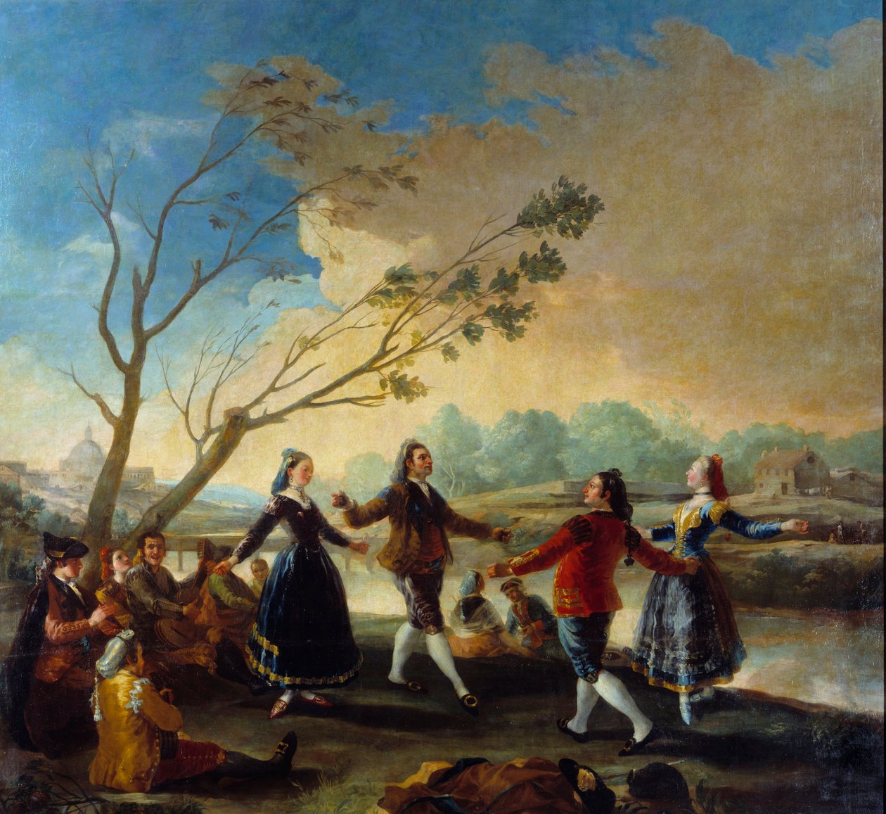 Baile en la orilla del Manzanares de Francisco de Goya