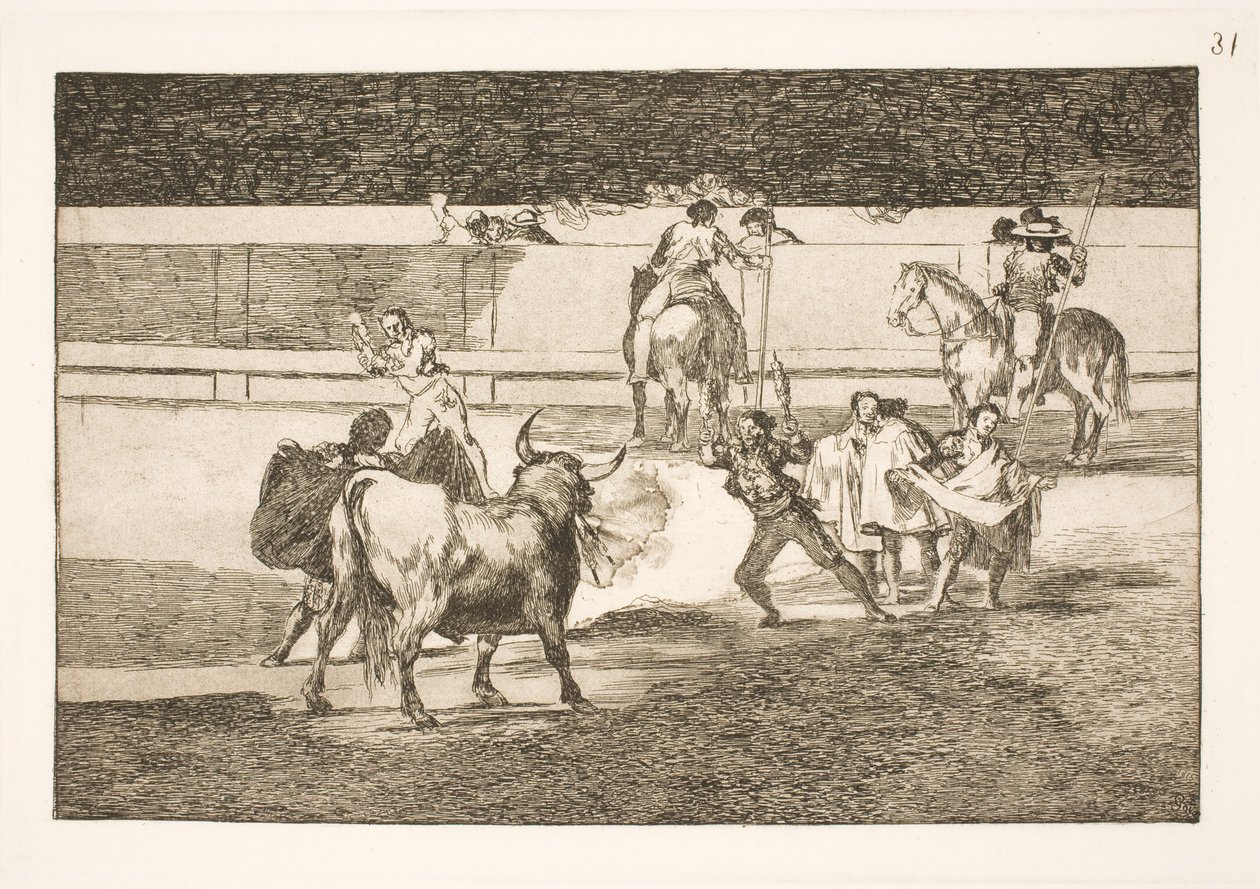 Banderillas con linternas chinas de Francisco de Goya