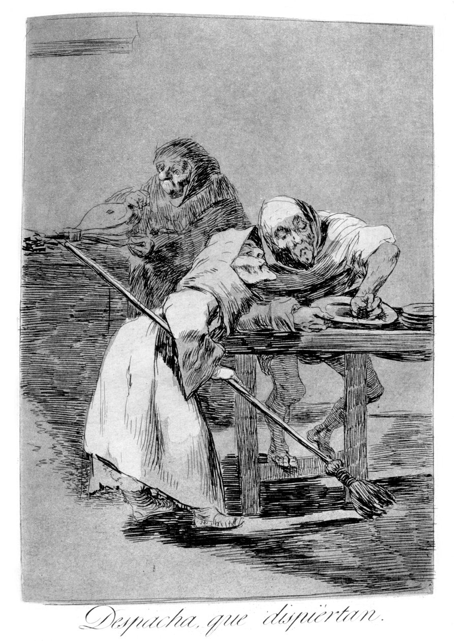 Sé rápido, se están despertando, 1799 de Francisco de Goya