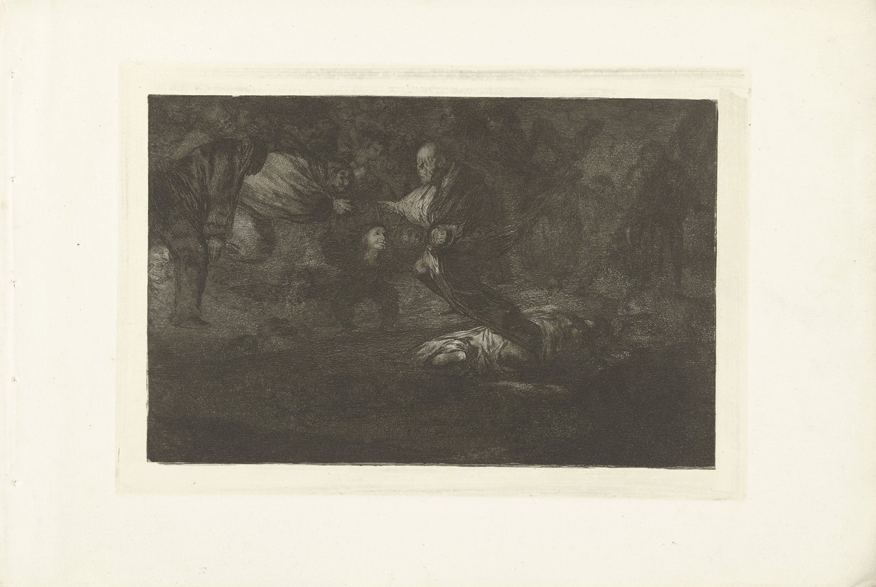 Locura funeraria Funebre dispar Los Disparates (Las locuras) (título de la serie) Los Proverbios (Los Proverbios) (título de la serie) de Francisco de Goya