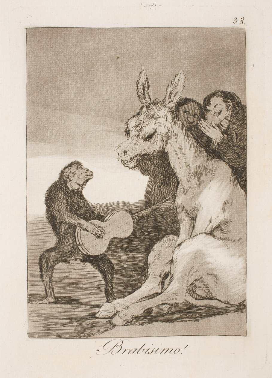 Bravissimo (Carlos IV y Godoy) de Francisco de Goya
