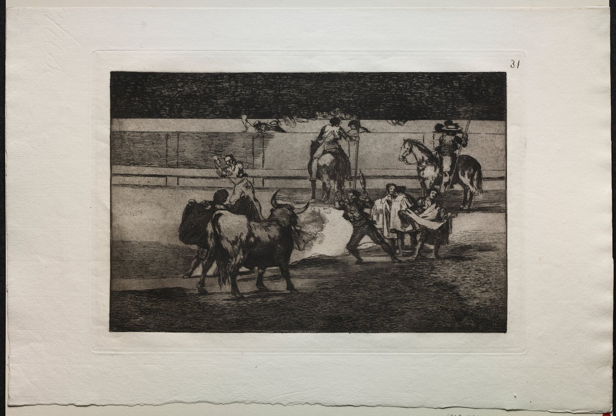 Corridas de toros: Banderillas con petardos de Francisco de Goya