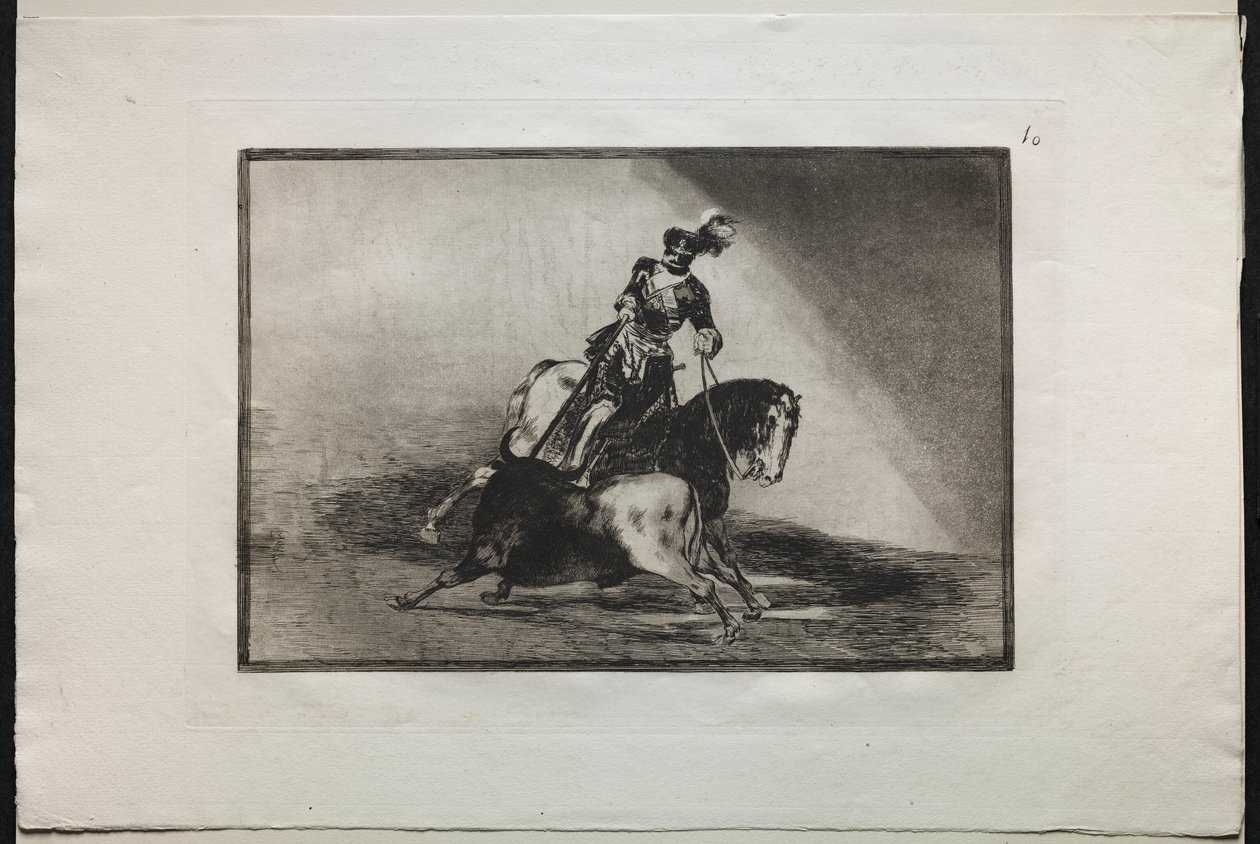 Corridas de toros: Carlos V lanzando un toro de Francisco de Goya
