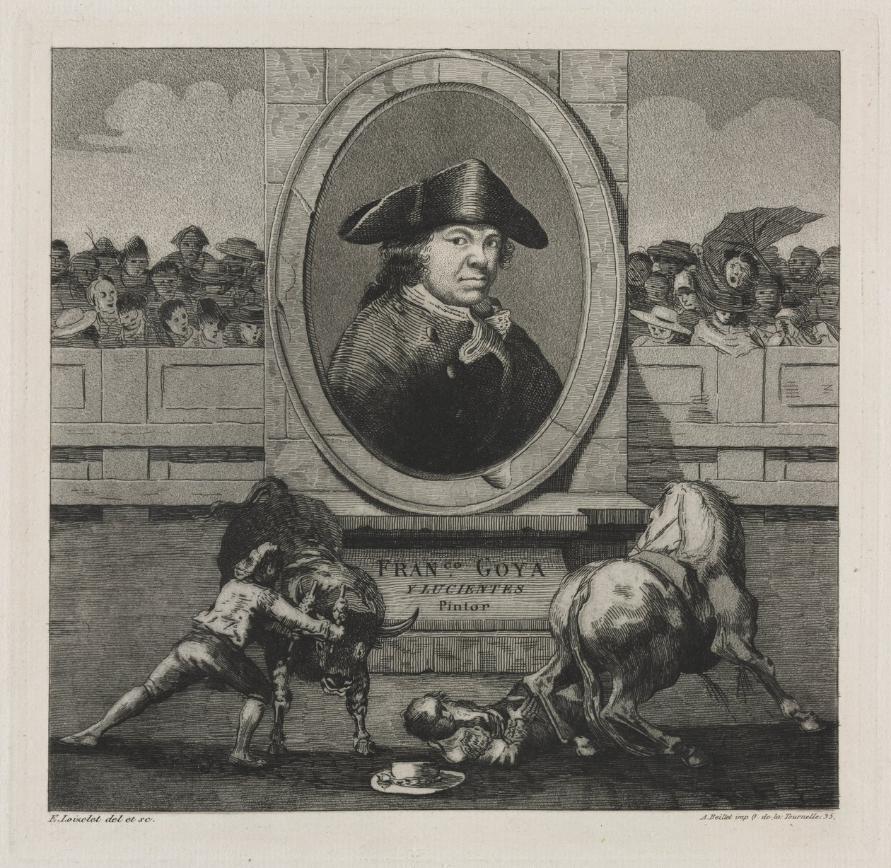 Corridas de toros: Frontispicio de Francisco de Goya