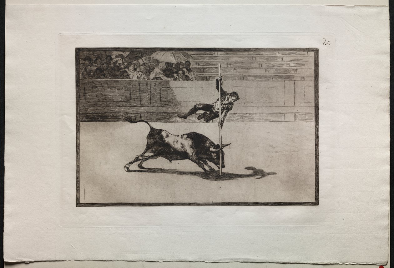 Corridas de toros: La agilidad y audacia de Juanito Apinani en (el ruedo) de Madrid de Francisco de Goya