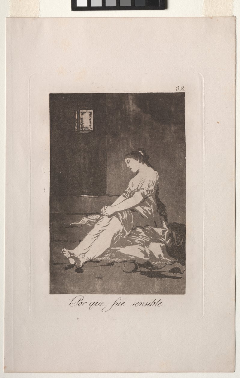 Caprichos: Porque era susceptible de Francisco de Goya