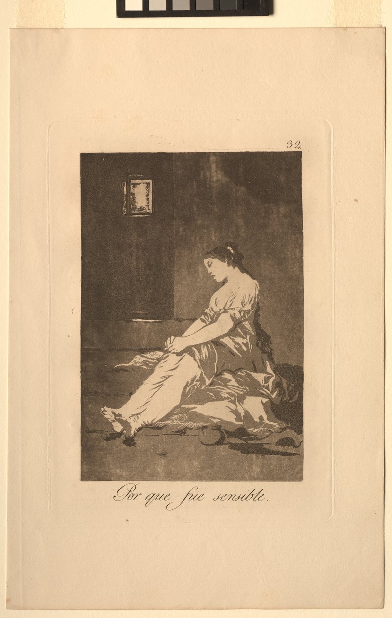 Caprichos: Porque era susceptible de Francisco de Goya