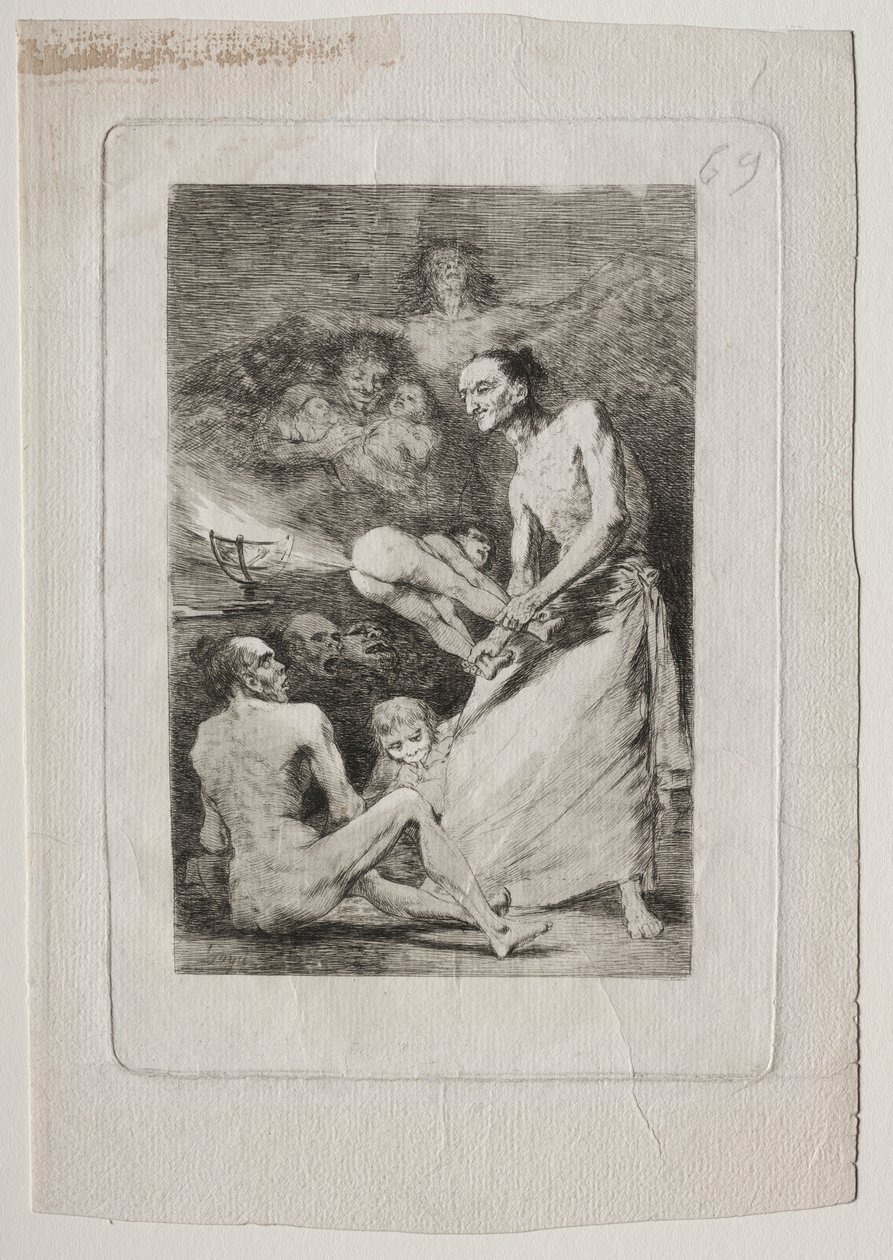 Caprichos:  Blow de Francisco de Goya