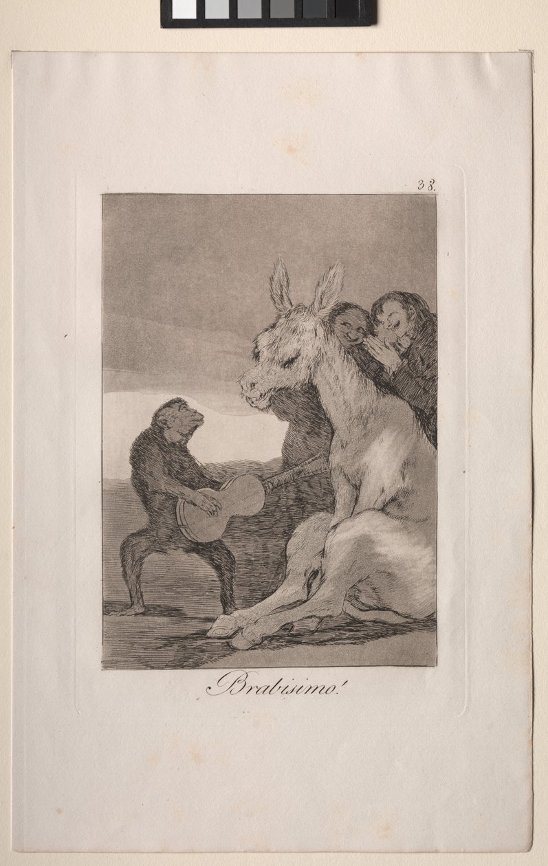 Caprichos: ¡Bravo! de Francisco de Goya