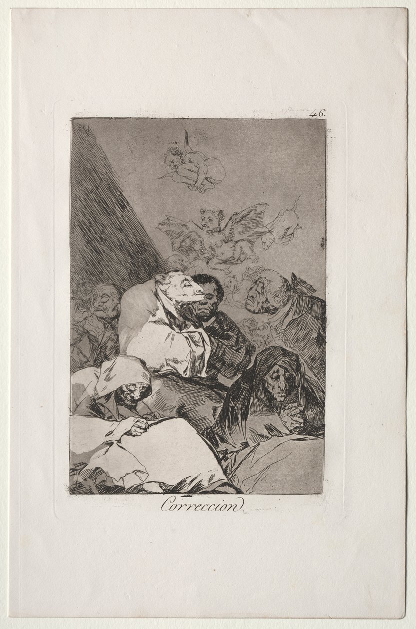 Caprichos: Corrección de Francisco de Goya