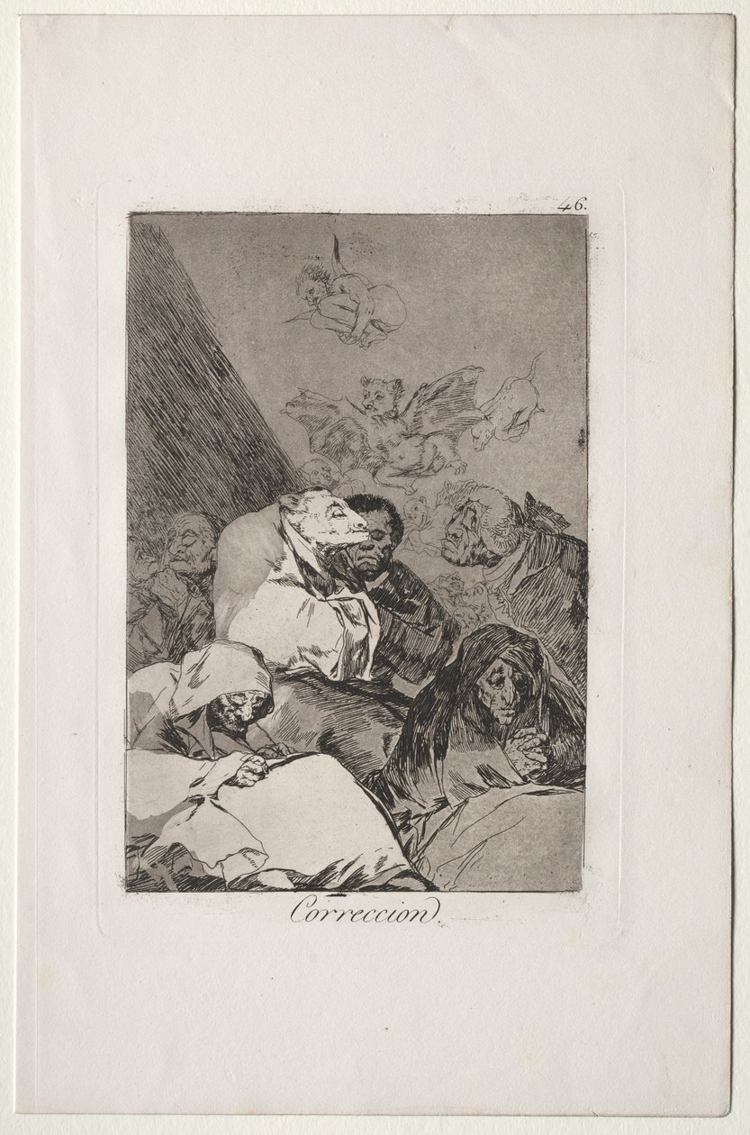 Caprichos: Corrección de Francisco de Goya