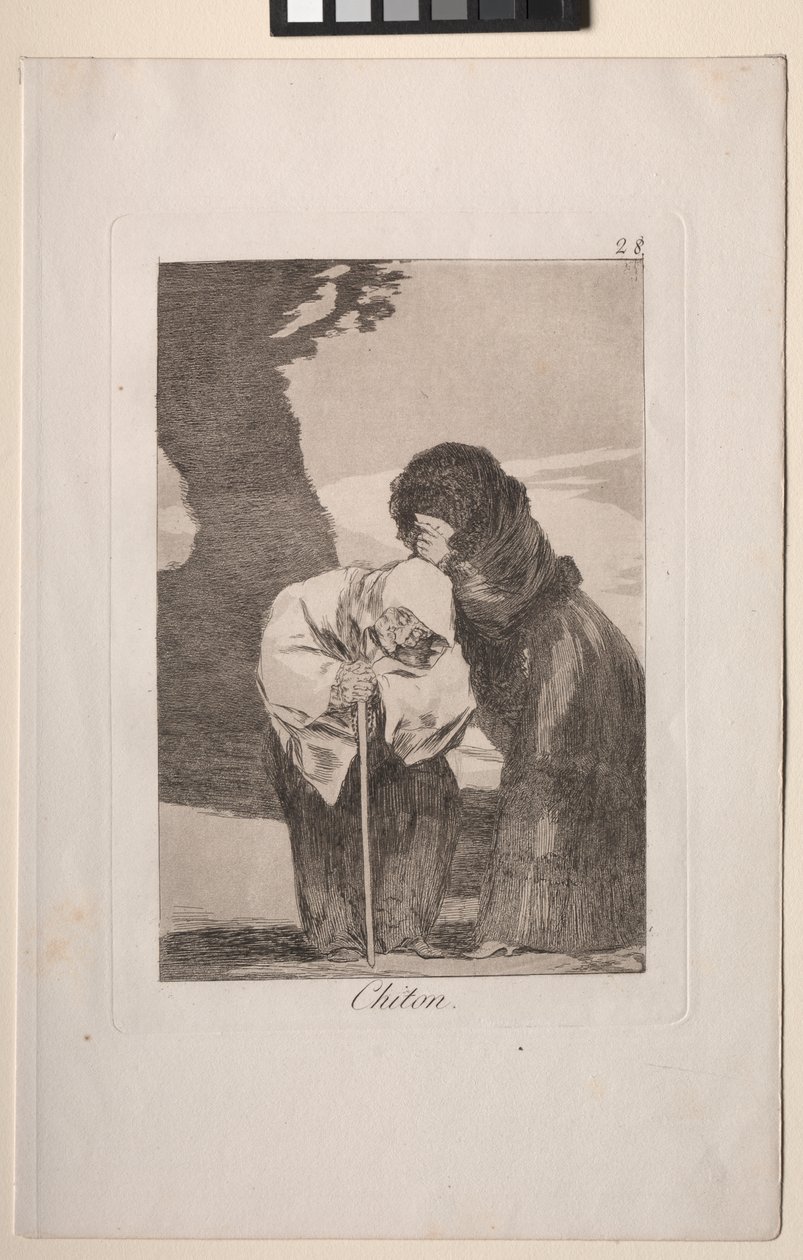 Caprichos: ¡Chist! de Francisco de Goya