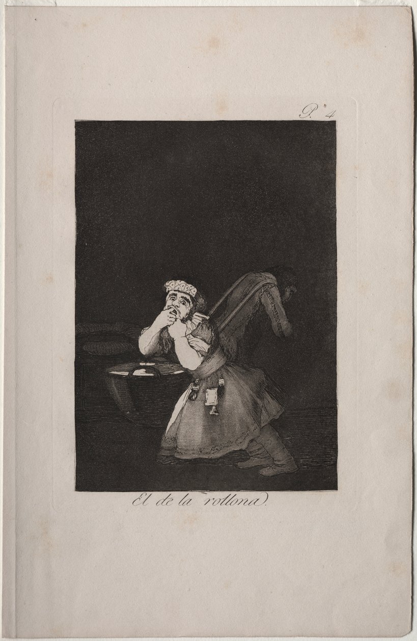 Caprichos: El niño de la niñera de Francisco de Goya