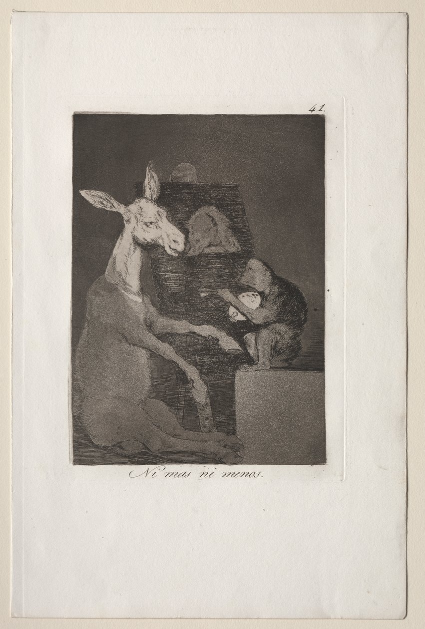 Caprichos: Ni más ni menos de Francisco de Goya