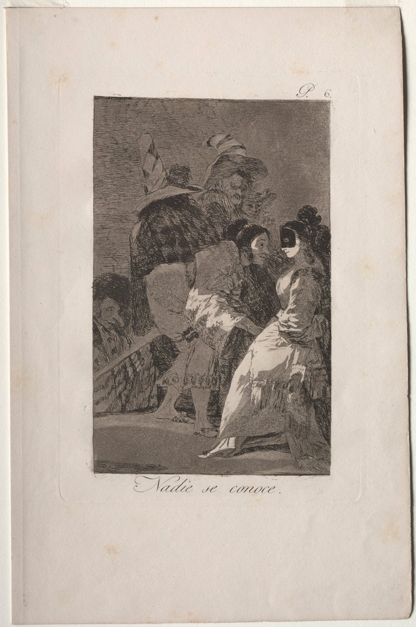 Caprichos: Nadie se conoce a sí mismo de Francisco de Goya