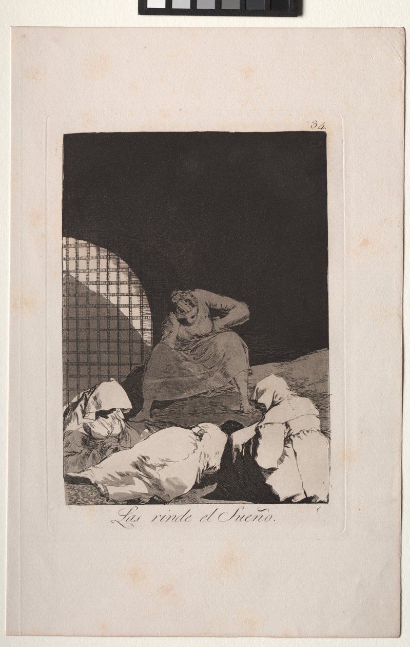 Caprichos: El sueño los vence de Francisco de Goya