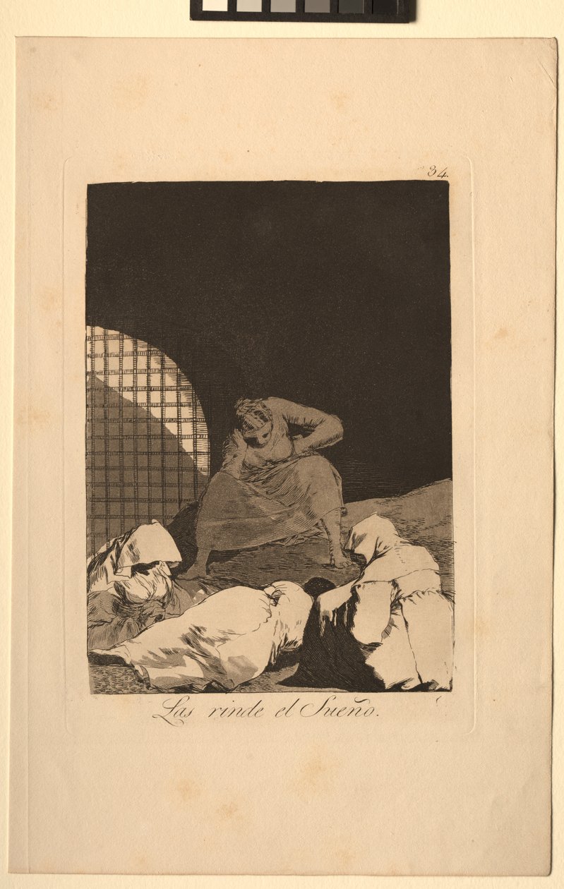 Caprichos: El sueño los vence de Francisco de Goya