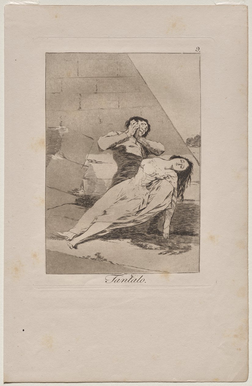 Caprichos: Tántalo de Francisco de Goya