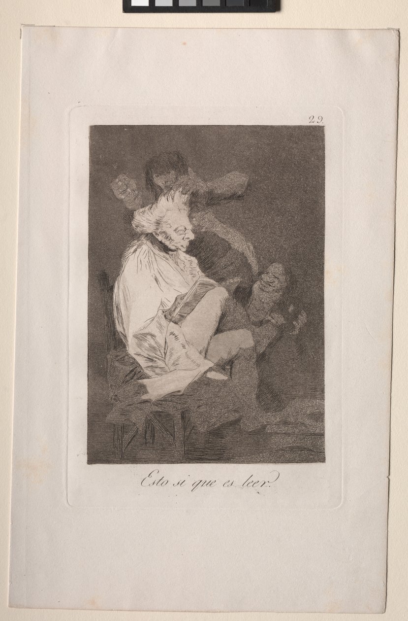 Caprichos: Eso Sí que es Saber Leer de Francisco de Goya