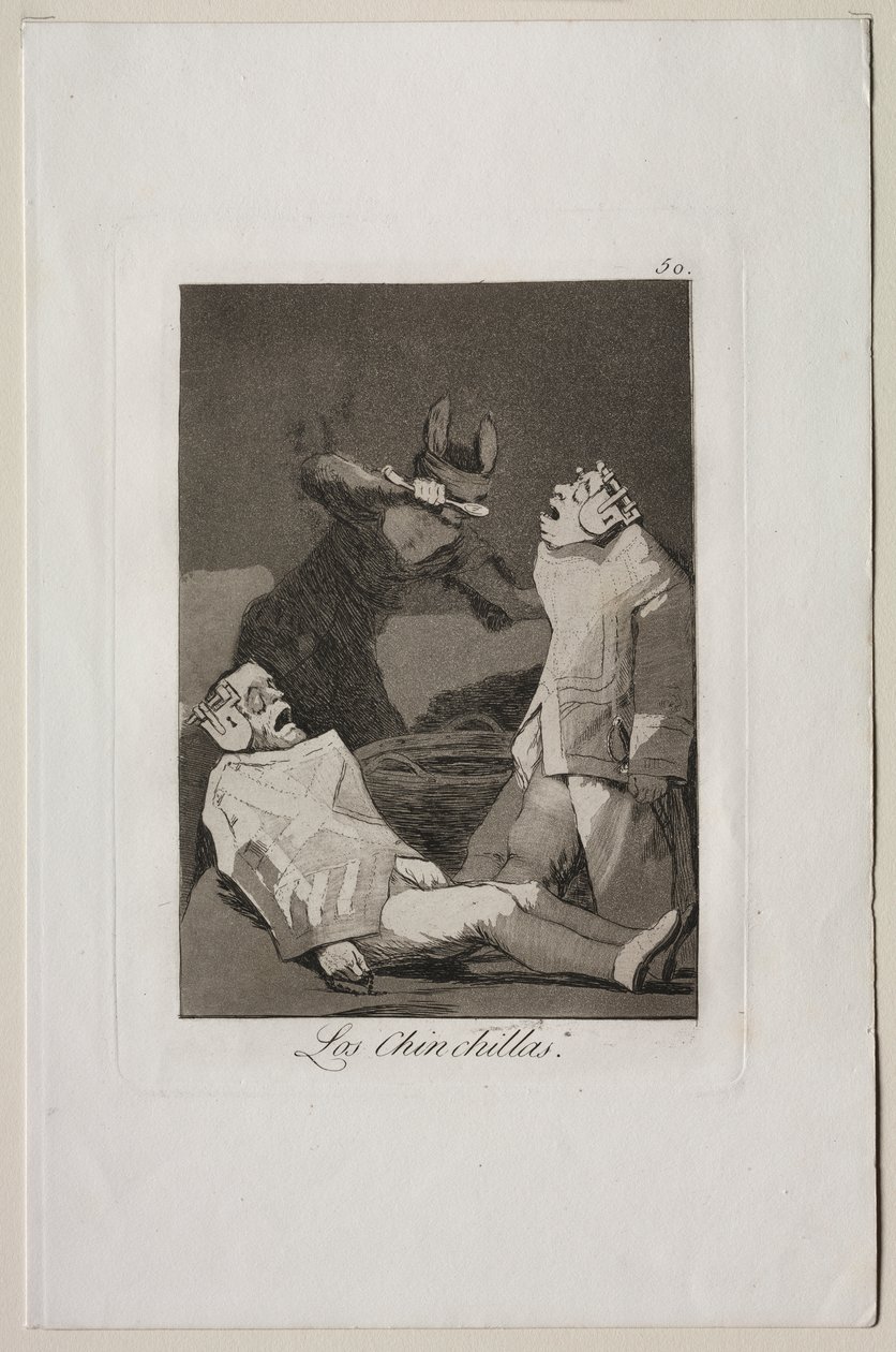 Caprichos: Las chinchillas de Francisco de Goya