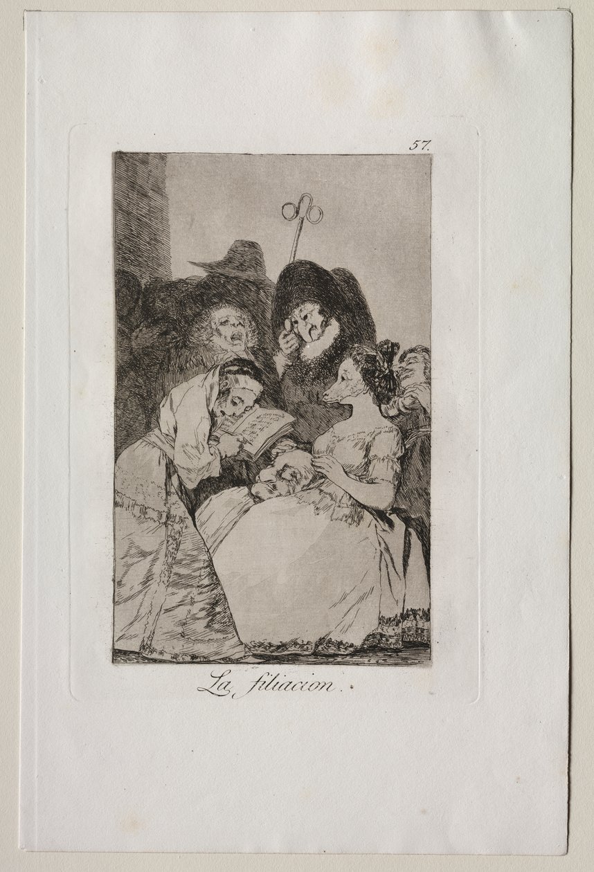 Caprichos: La filiación de Francisco de Goya