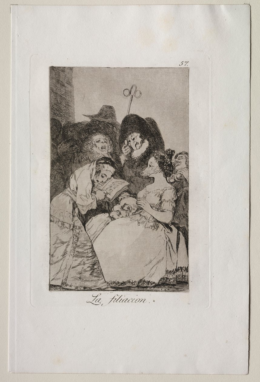 Caprichos: La filiación de Francisco de Goya