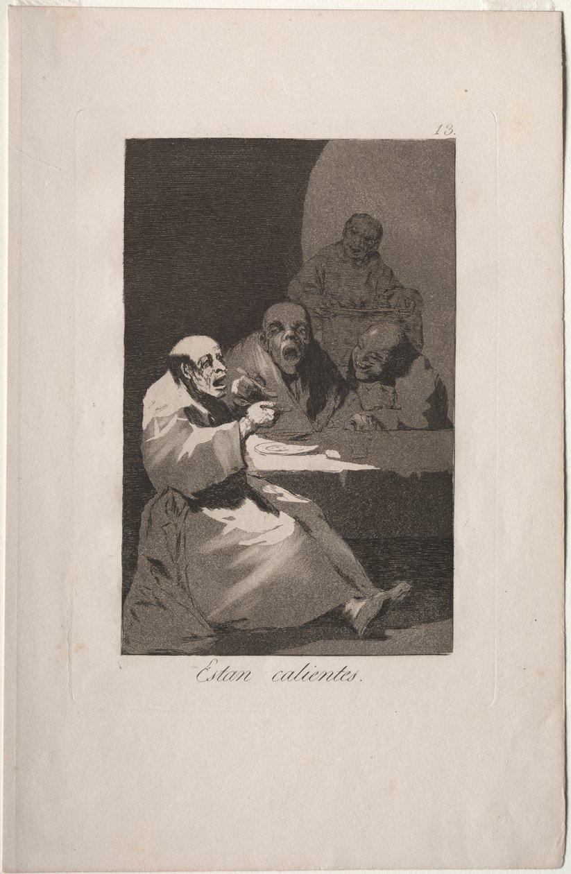 Caprichos: Están Calientes de Francisco de Goya