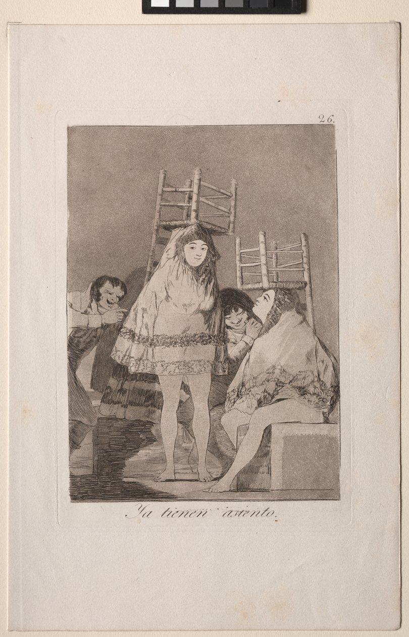 Caprichos: Ya Tienen Asiento de Francisco de Goya
