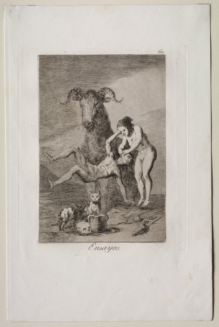 Caprichos: Pruebas de Francisco de Goya