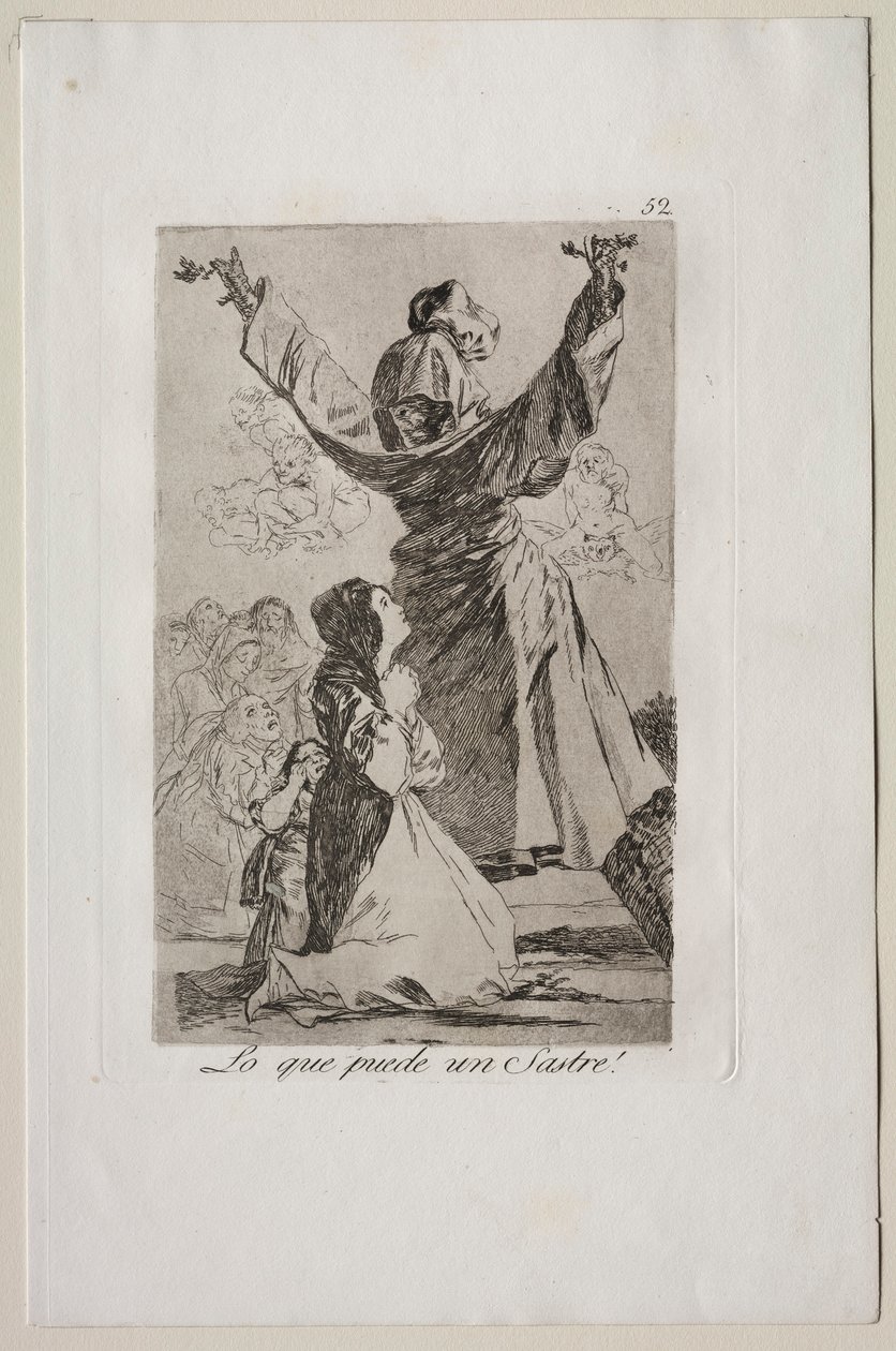 Caprichos: ¡Lo que puede hacer un sastre! de Francisco de Goya