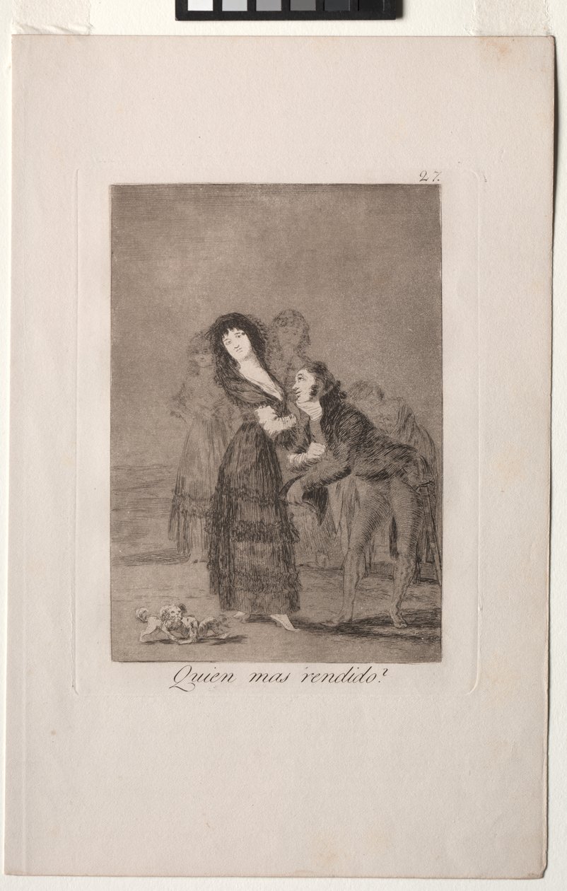Caprichos: ¿Cuál de Ellos Está Más Vencido? de Francisco de Goya
