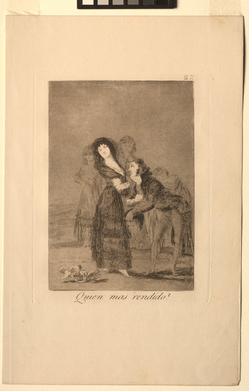 Caprichos: Cuál de ellos está más vencido de Francisco de Goya