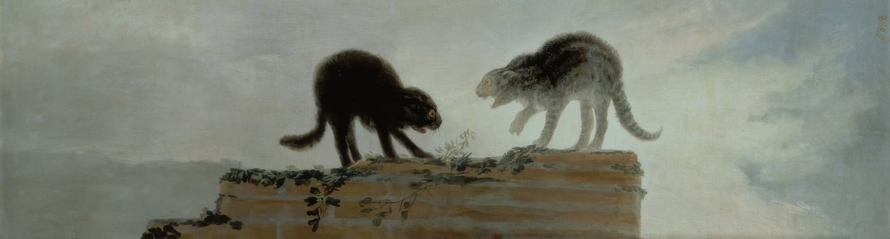 Gatos peleando de Francisco de Goya