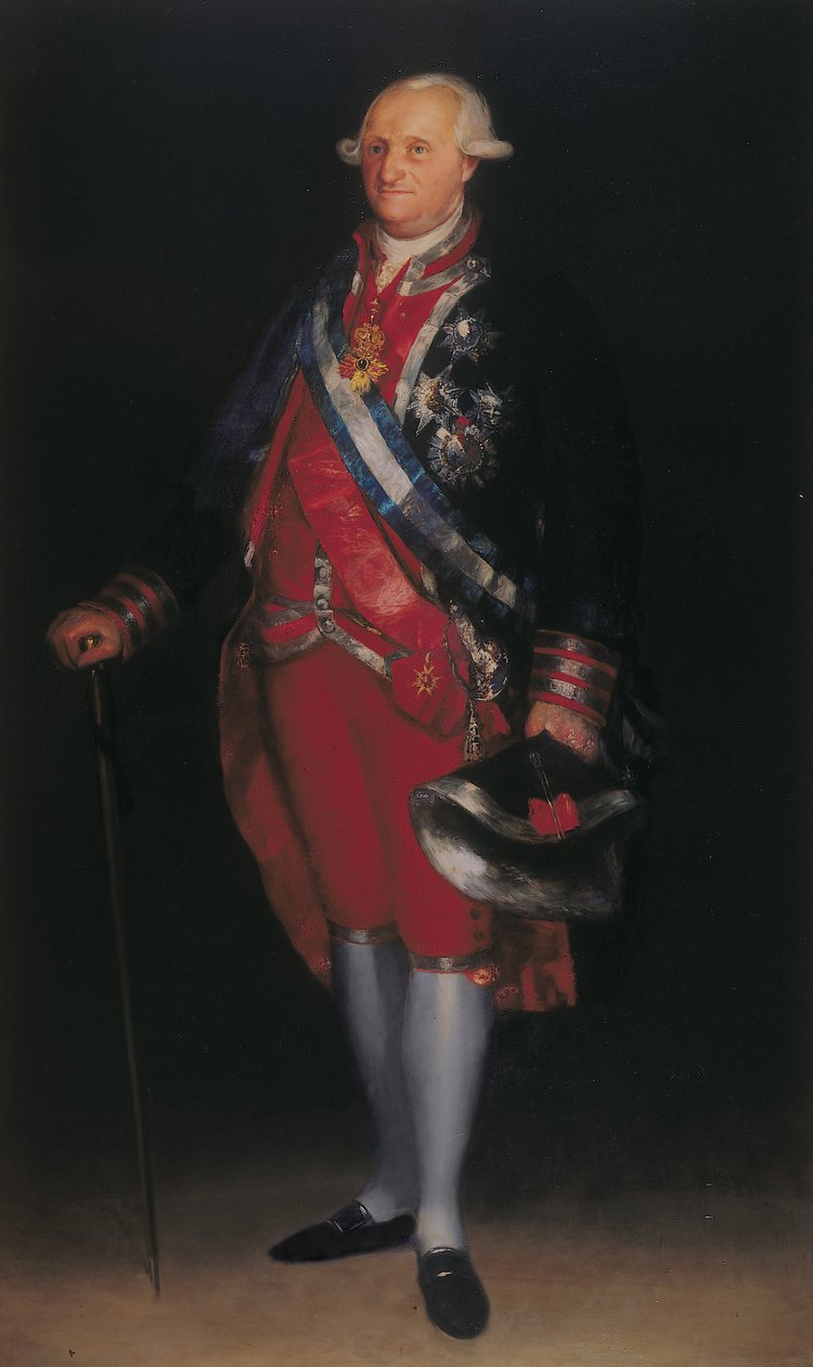 Carlos IV en el uniforme de Coronel de los Guardias de Corps, 1800 de Francisco de Goya