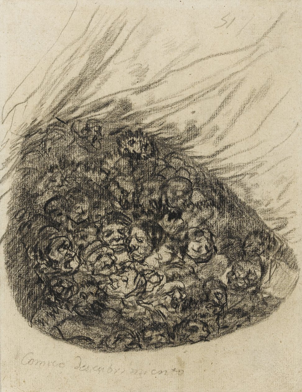 Cómico Descubrimiento, 1819-28 de Francisco de Goya
