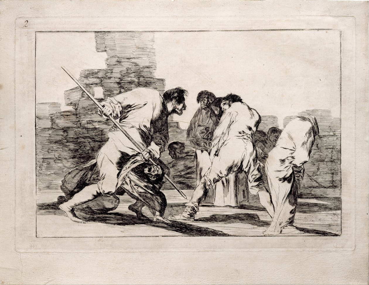 Cruel Locura de la serie Los Disparates, 1815-1819 de Francisco de Goya