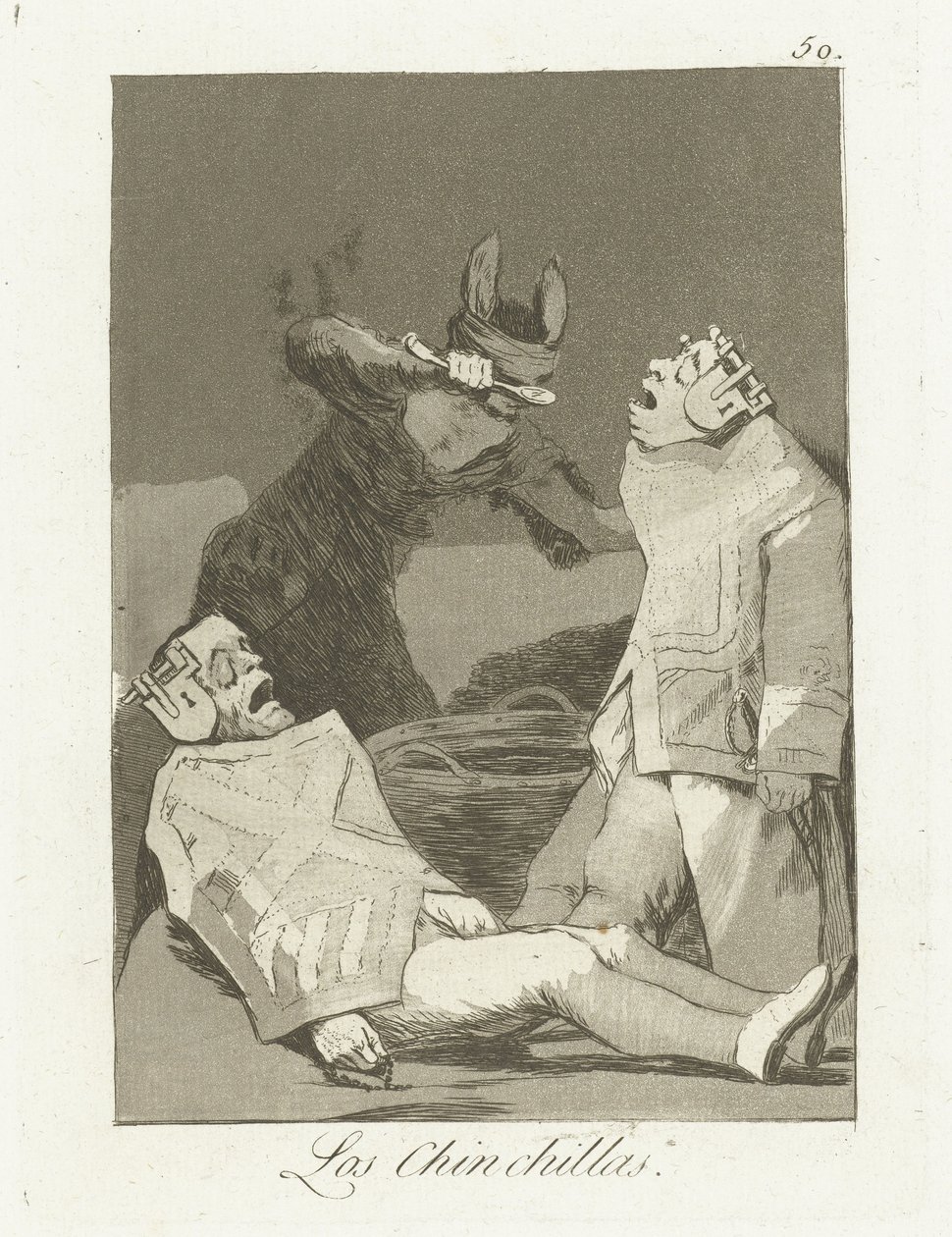 De Chinchillas Los Chinchillas (title on object) Los Caprichos (series title) de Francisco de Goya
